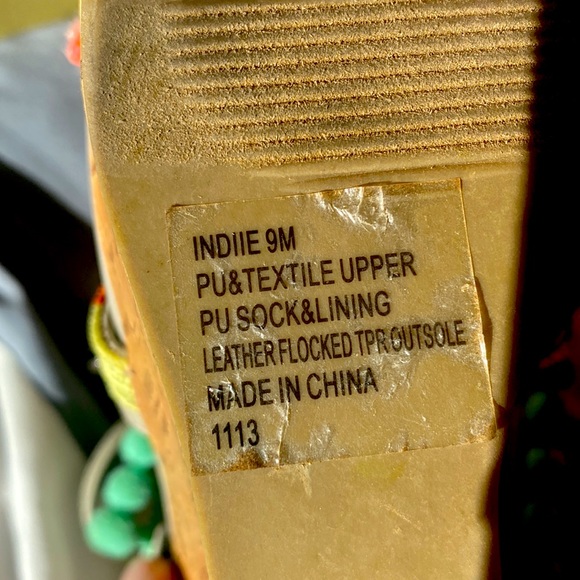 INDIIE Madden Girl Dressy Wedge Sandals Size 9 - Picture 5 of 9